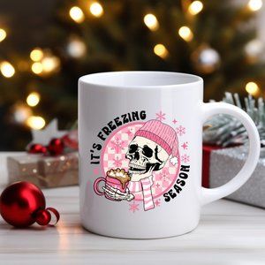 Christmas Skull Coffee Mug 15oz Cup